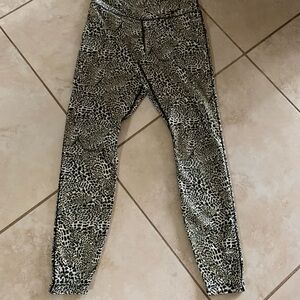 Nike Dri-FIT Black and White Animal Print Leggings